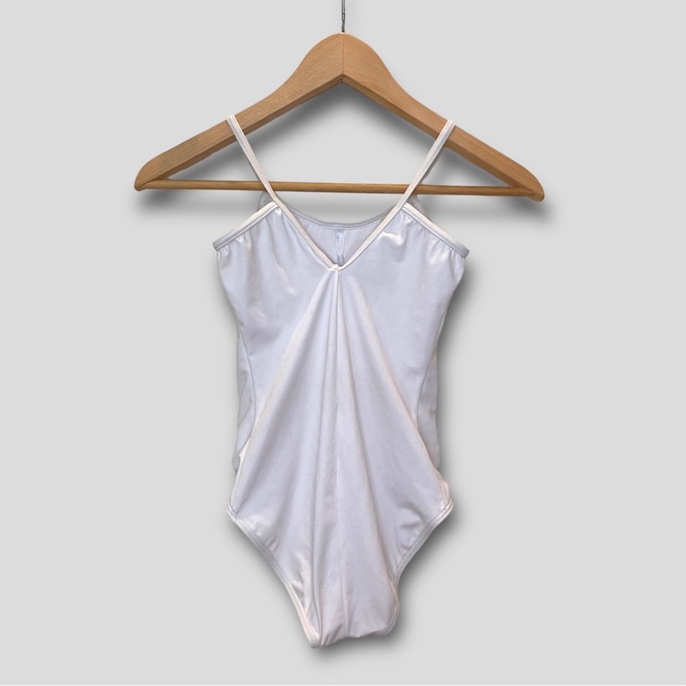 Balera Kids White Cinched Leotard - Picture 2 of 5